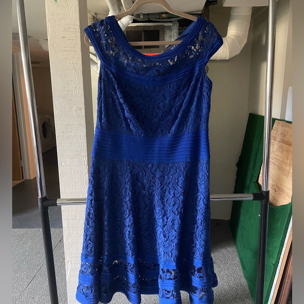 Tadashi Shoji Cobalt Blue Cocktail Dress, 16P